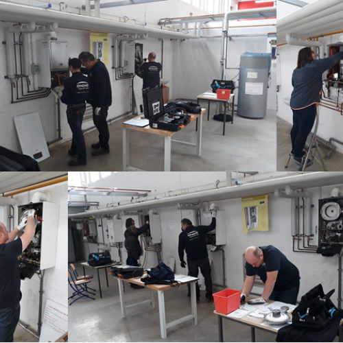 Stagiaires agent de maintenance en chauffage
