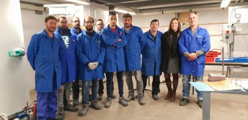 Nos futurs monteurs dépanneurs frigoriste et Charlène notre assistante !