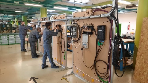 Nos stagiaires installateur en fibre optique en action dans nos ateliers !